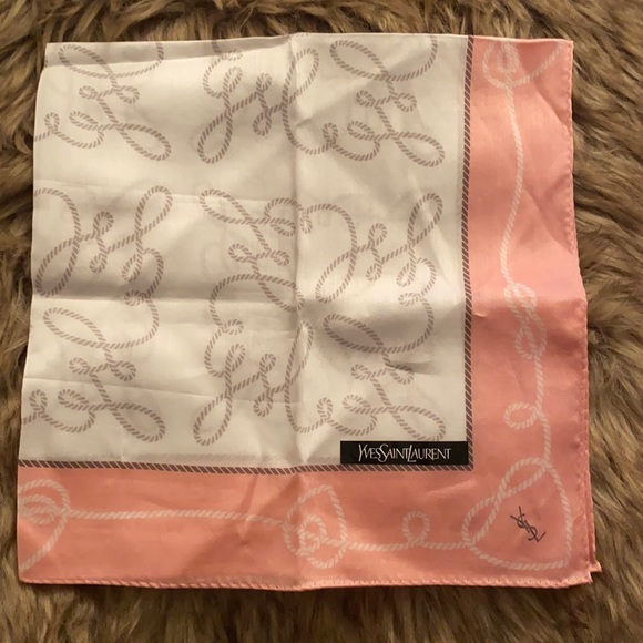 YSL mini cotton scarf, never used - Picture 1 of 3